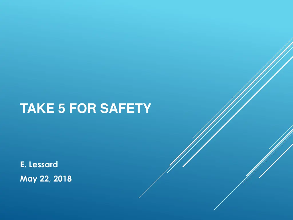 take 5 for safety n.w