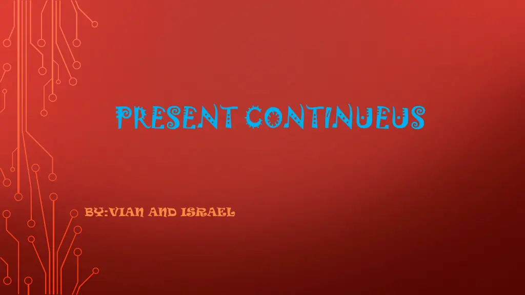 present continueus n.w