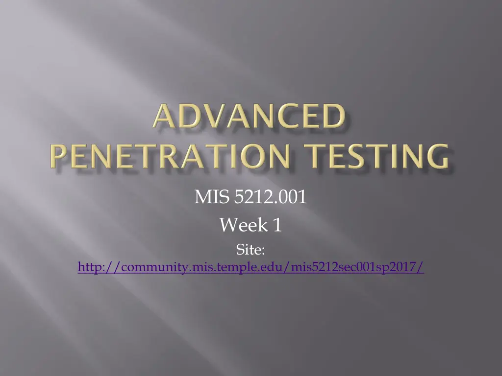 mis 5212 001 week 1 site n.w