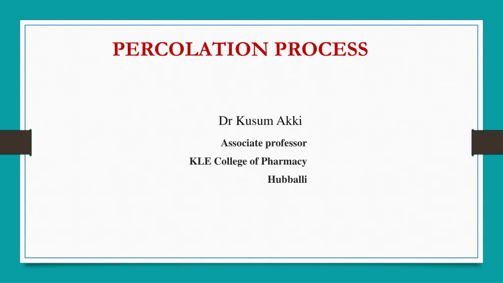 percolation process n.w