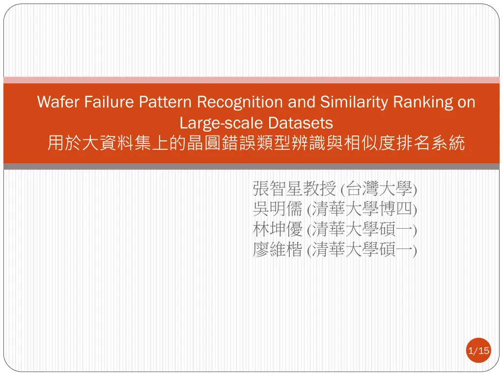 wafer failure pattern recognition and similarity n.w