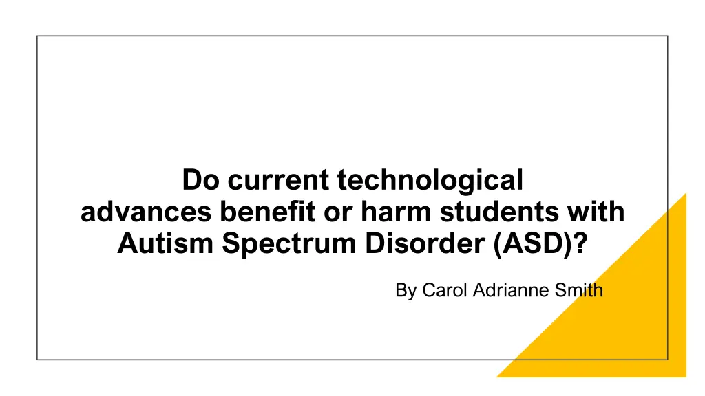 do current technological advances benefit or harm n.w