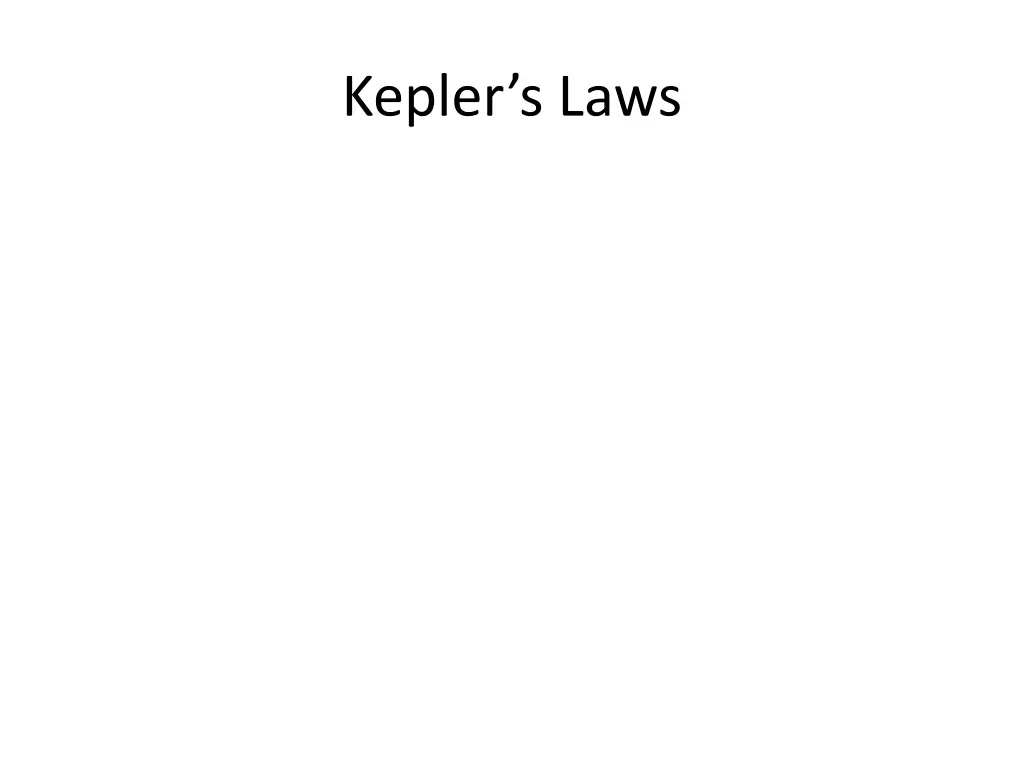 kepler s laws n.w