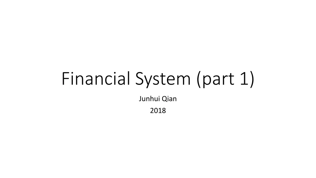 financial system part 1 n.w