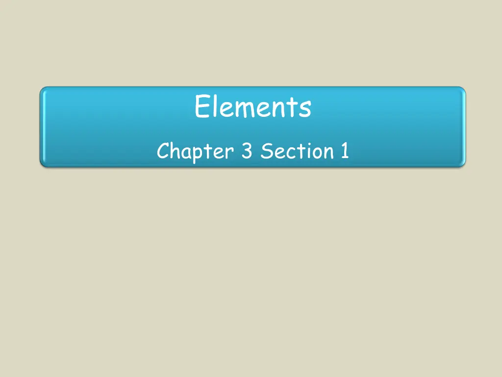 elements n.w