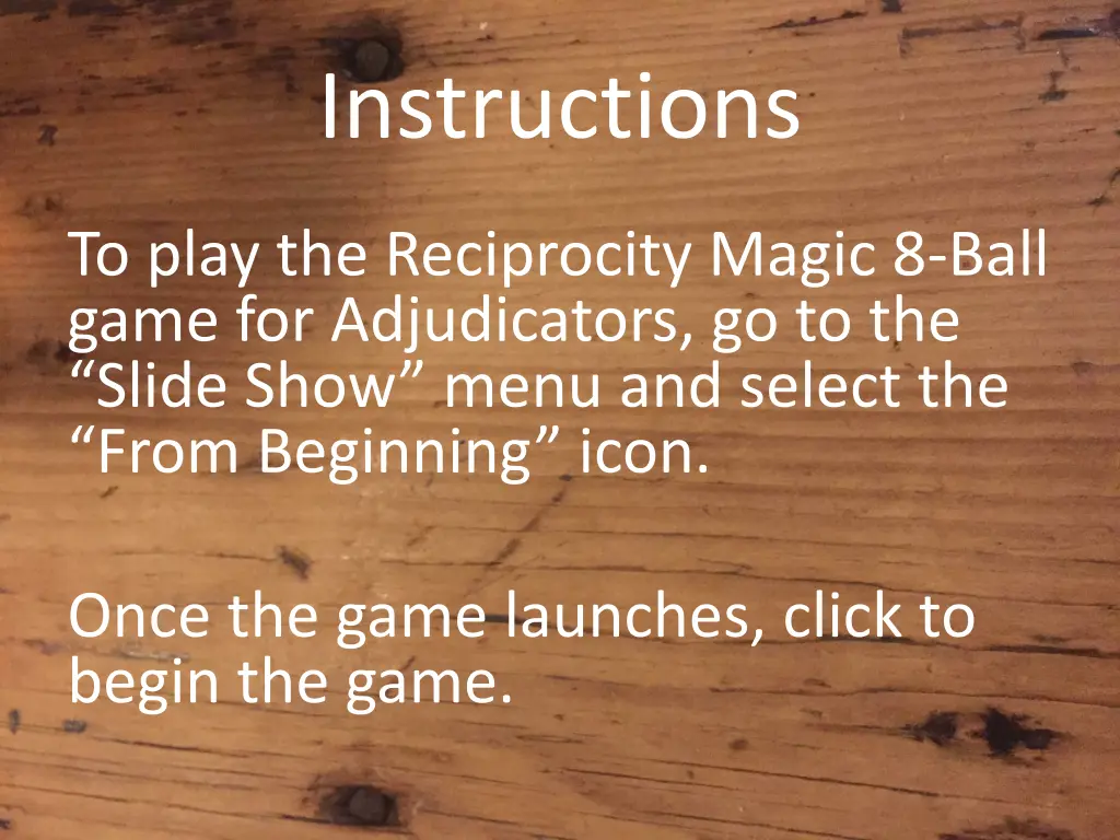instructions n.w