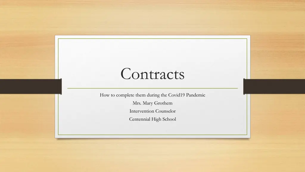 contracts n.w