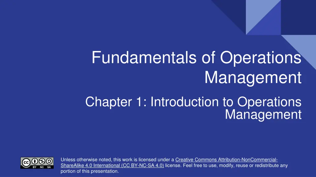 fundamentals of operations n.w