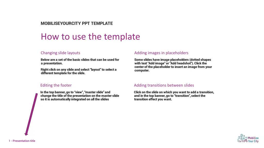mobiliseyourcity ppt template n.w