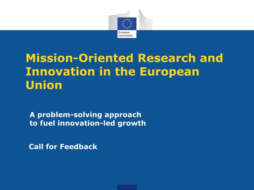 mission oriented research and innovation n.w