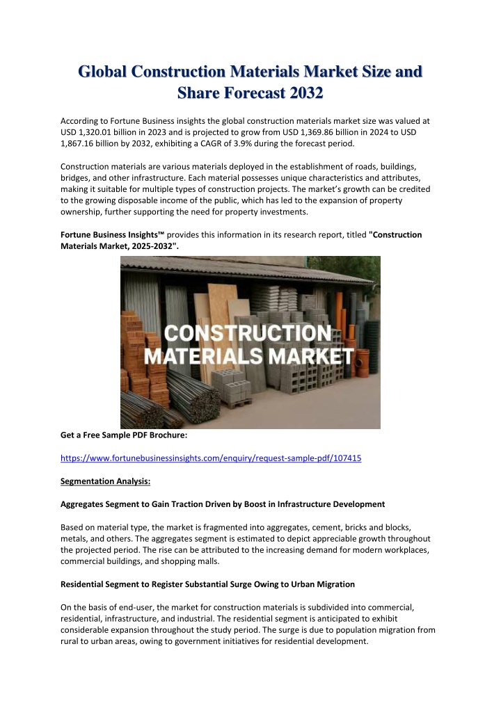 global construction materials market size n.w