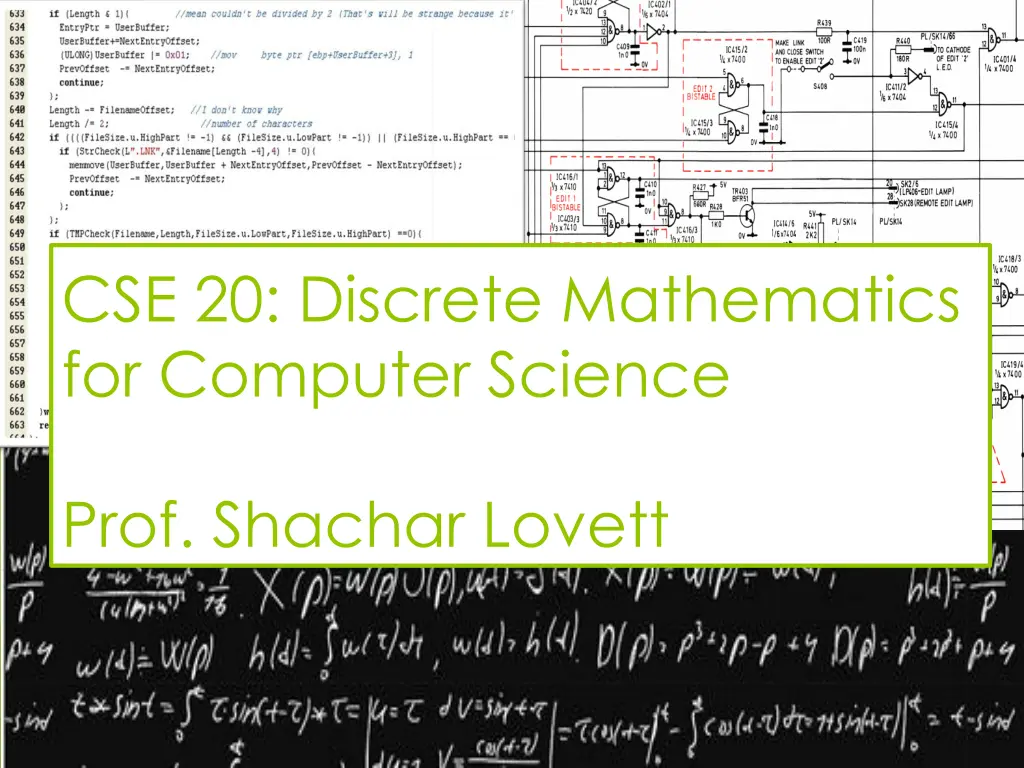 cse 20 discrete mathematics for computer science n.w