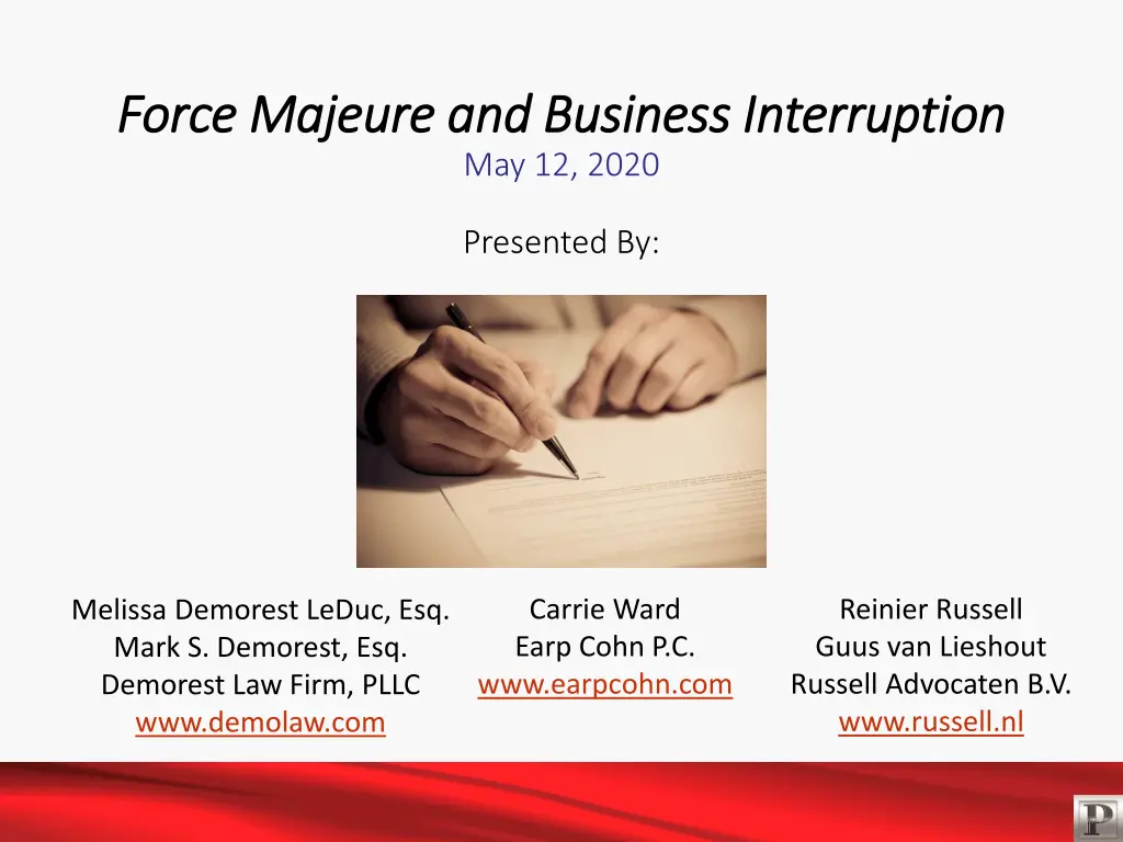 force majeure and business interruption force n.w