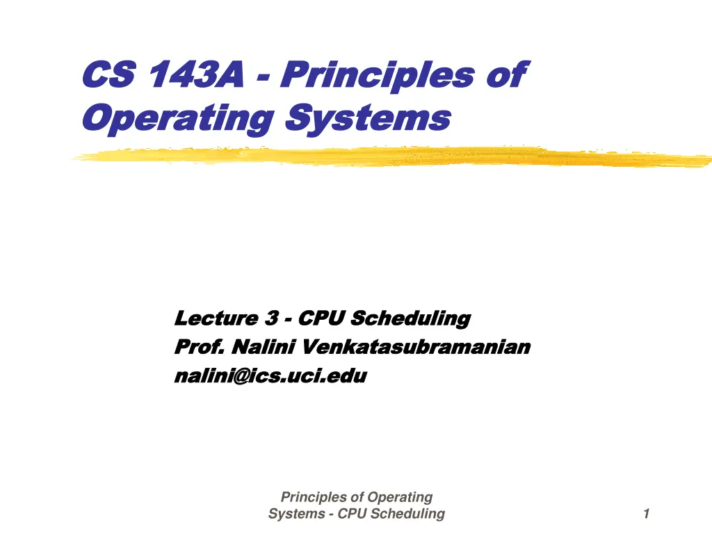 cs 143a cs 143a principles of principles n.w