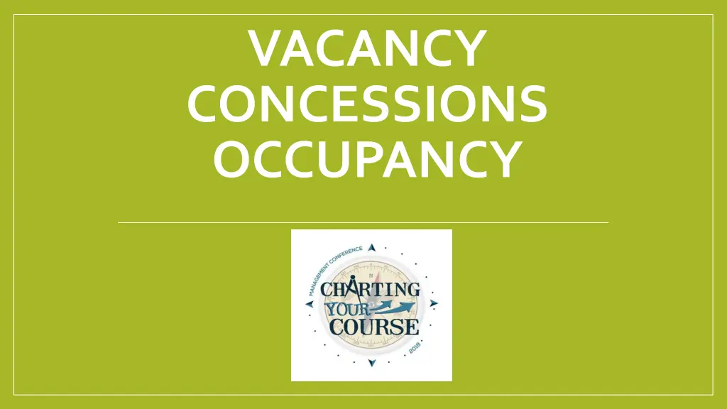 vacancy concessions occupancy n.w