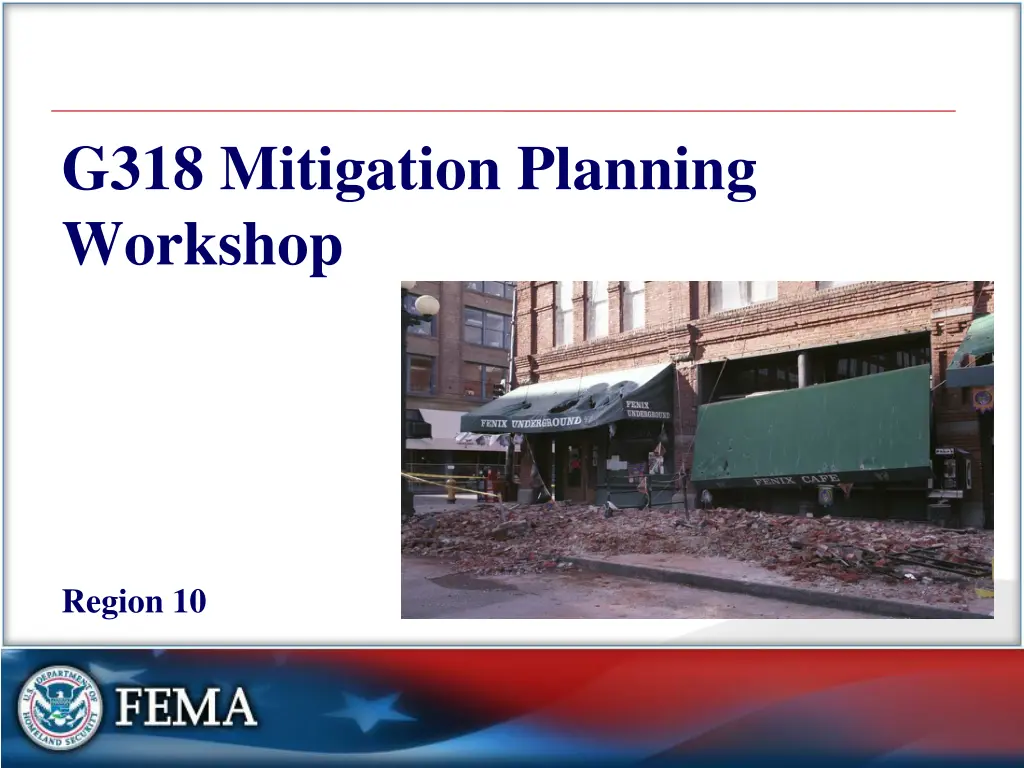 g318 mitigation planning workshop n.w
