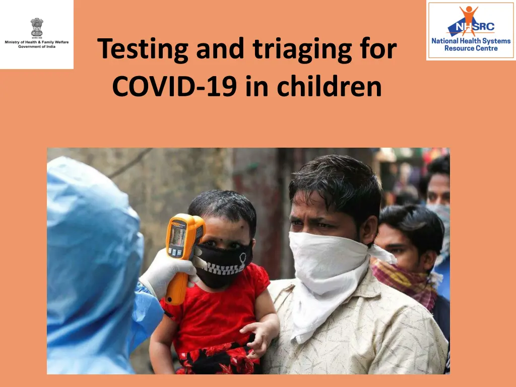 testing and triaging for covid 19 in children n.w