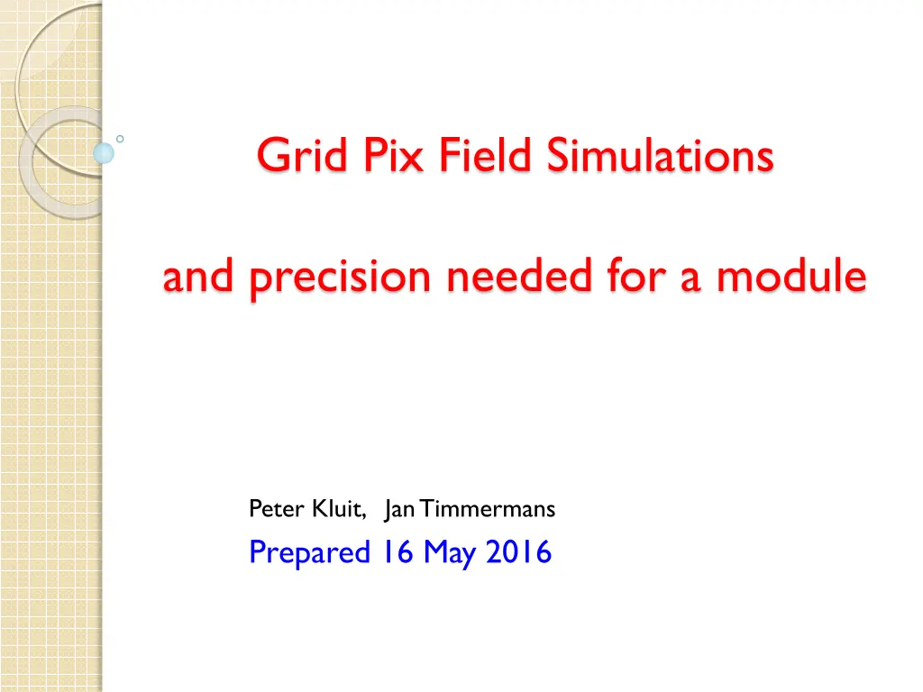 grid pix field simulations n.w