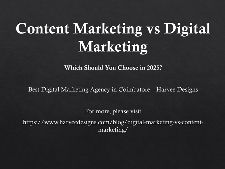 Content Marketing vs Digital Marketing: Which Should You Choose in 2025?