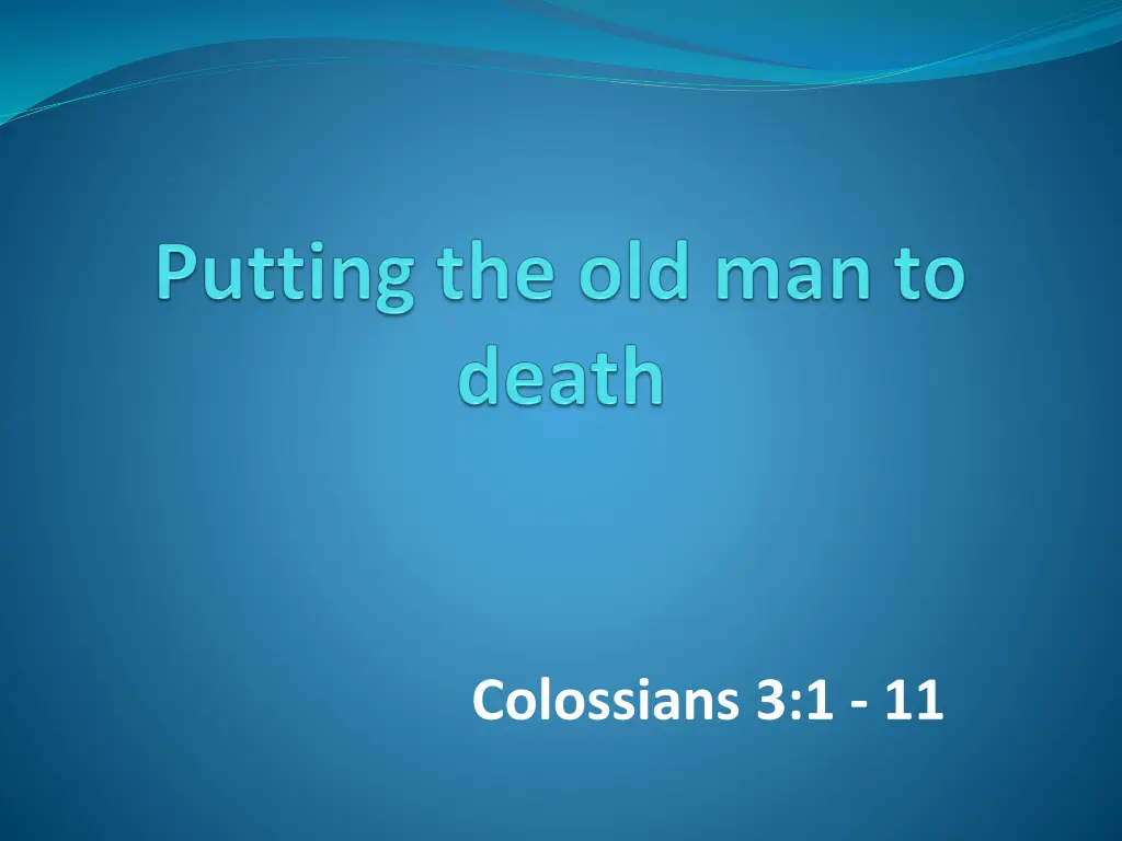 colossians 3 1 11 n.w