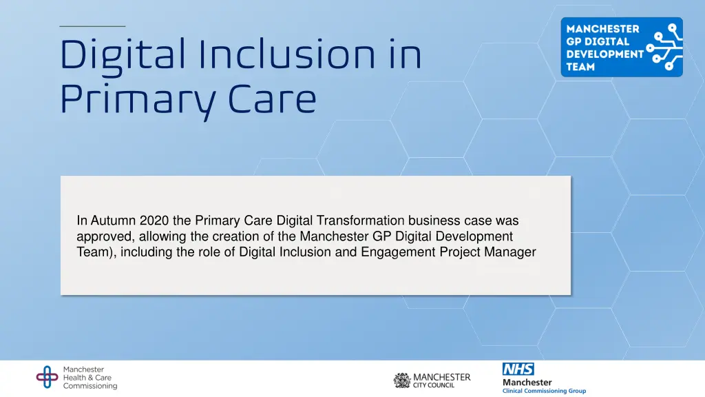 digital inclusion in primary care n.w