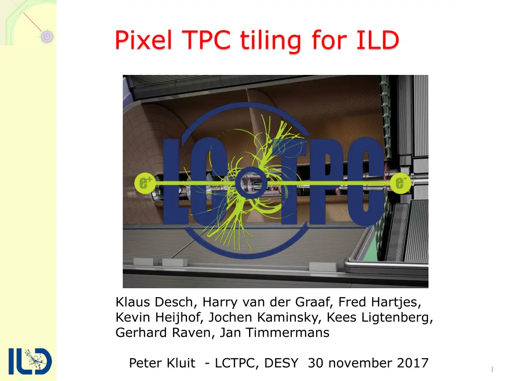 pixel tpc tiling for ild n.w