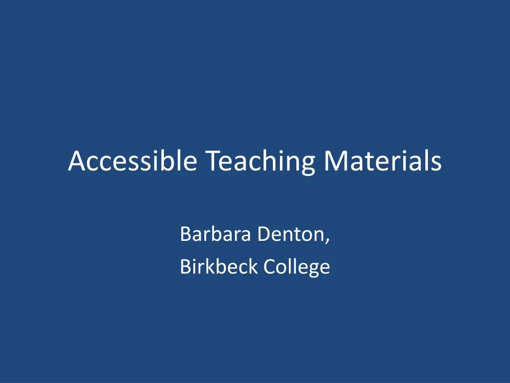 accessible teaching materials n.w
