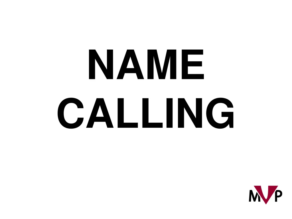 name calling n.w