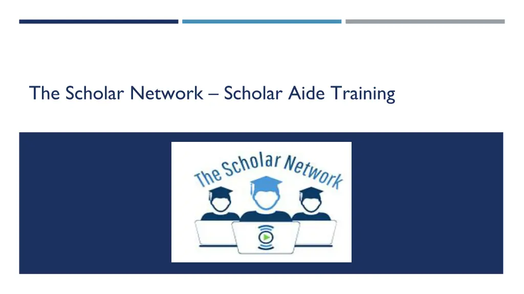 the scholar network scholar aide training n.w