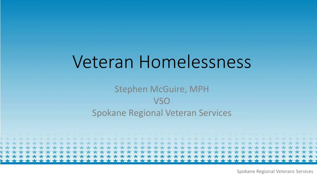 veteran homelessness n.w