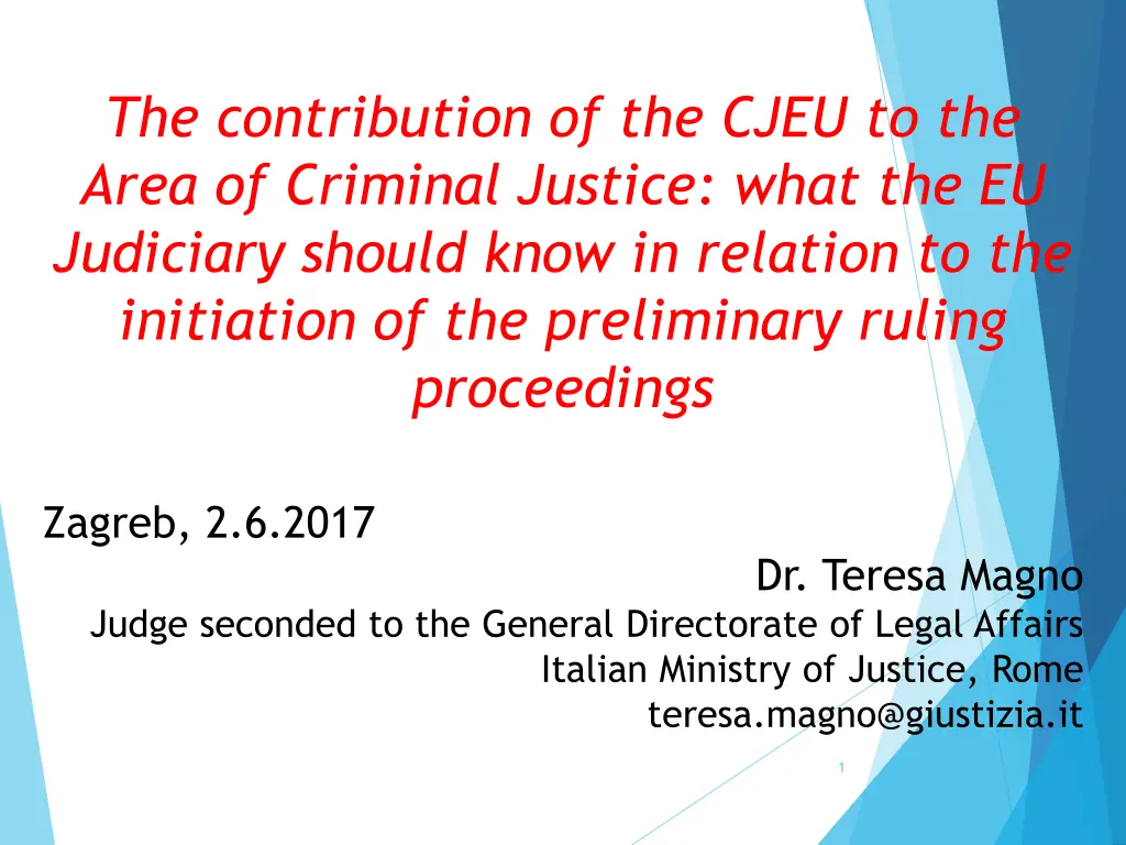 the contribution of the cjeu to the area n.w