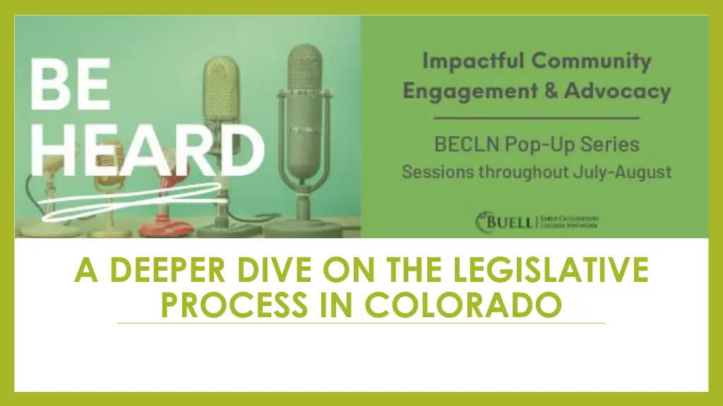 a deeper dive on the legislative process n.w