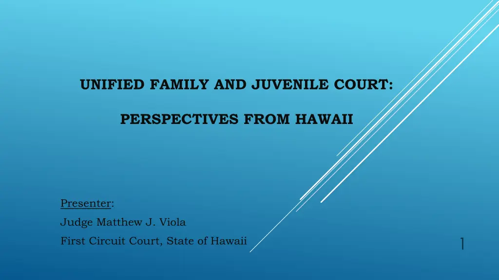 unified family and juvenile court n.w