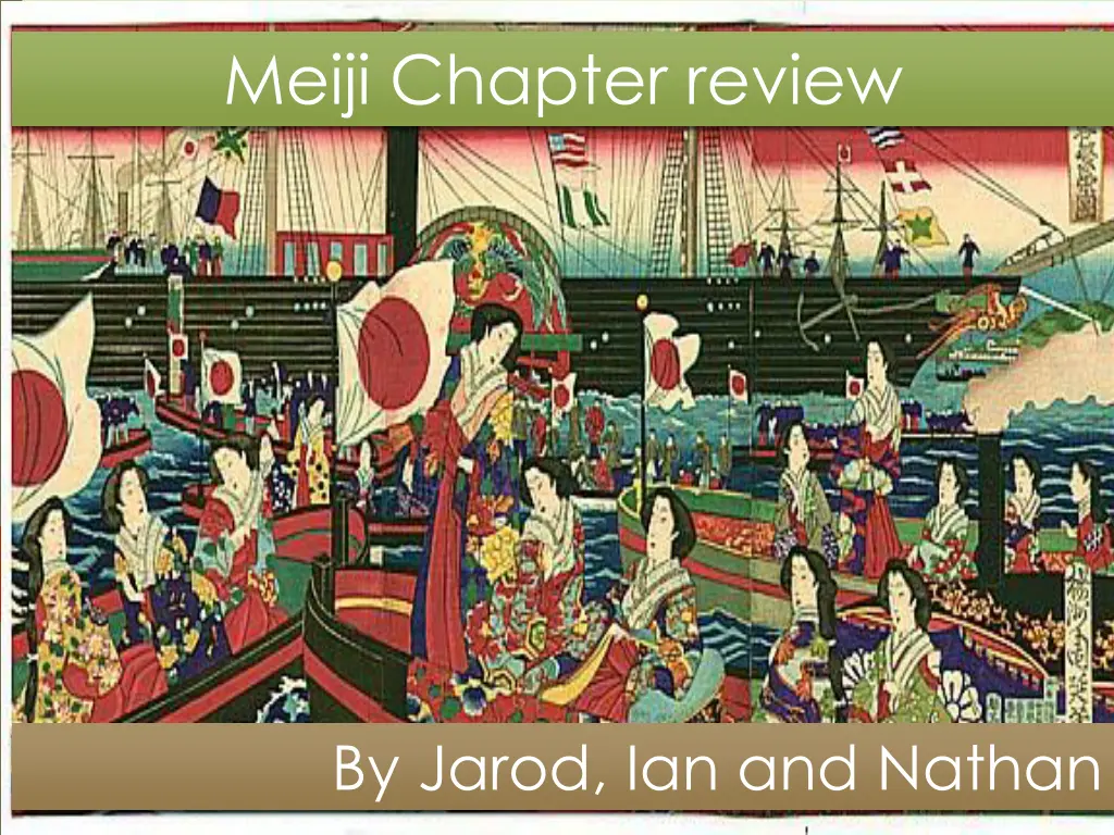meiji chapter review n.w