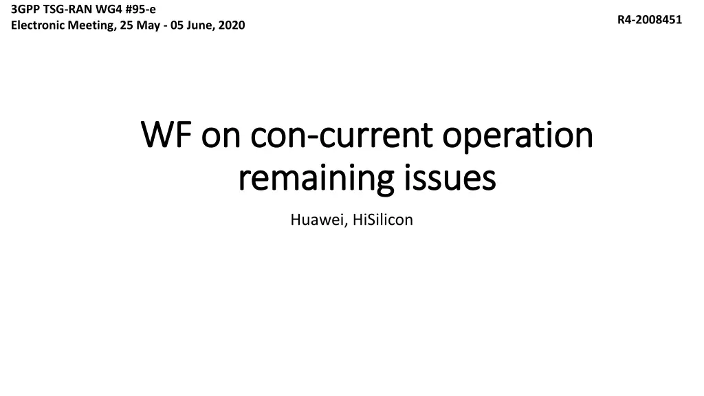 3gpp tsg ran wg4 95 e electronic meeting n.w