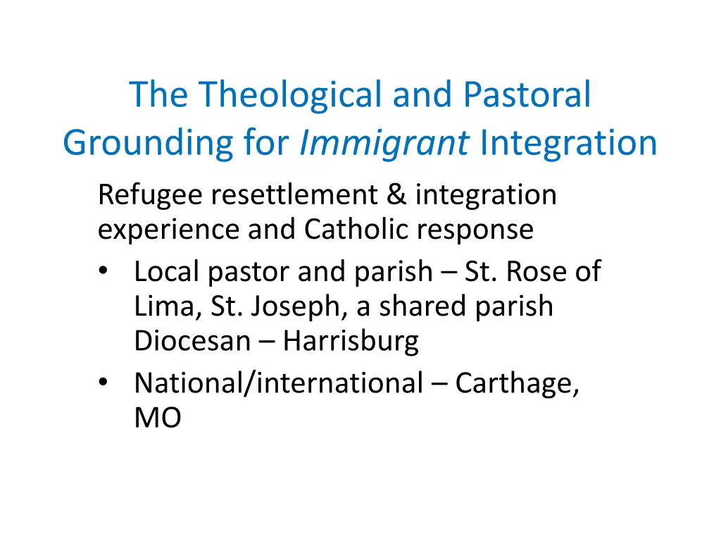 the theological and pastoral grounding n.w