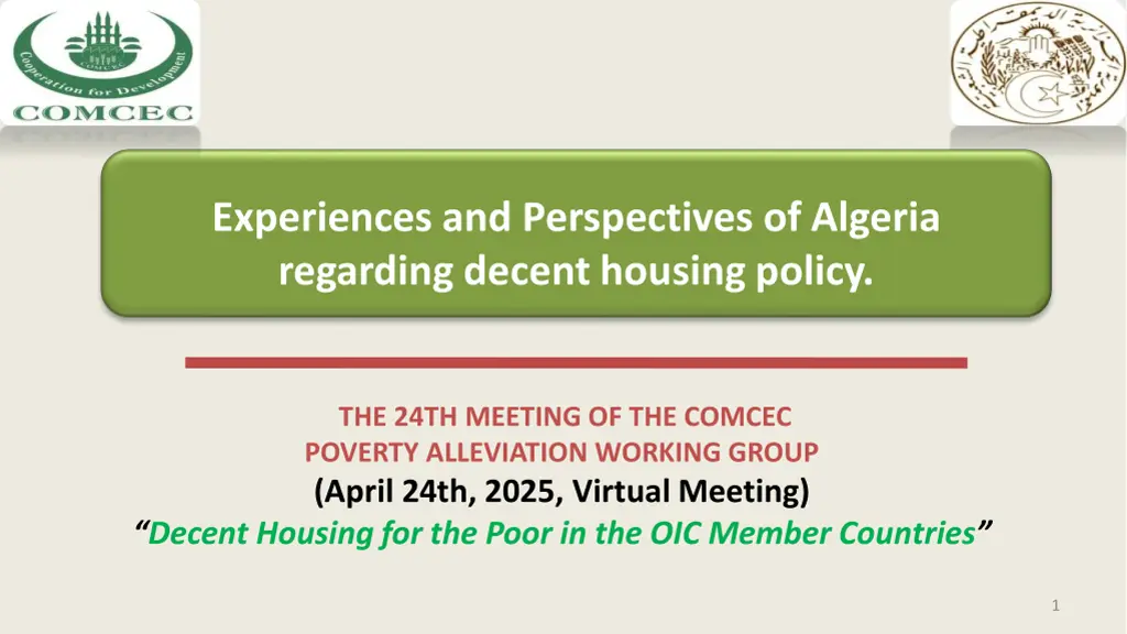 experiences and perspectives of algeria regarding n.w