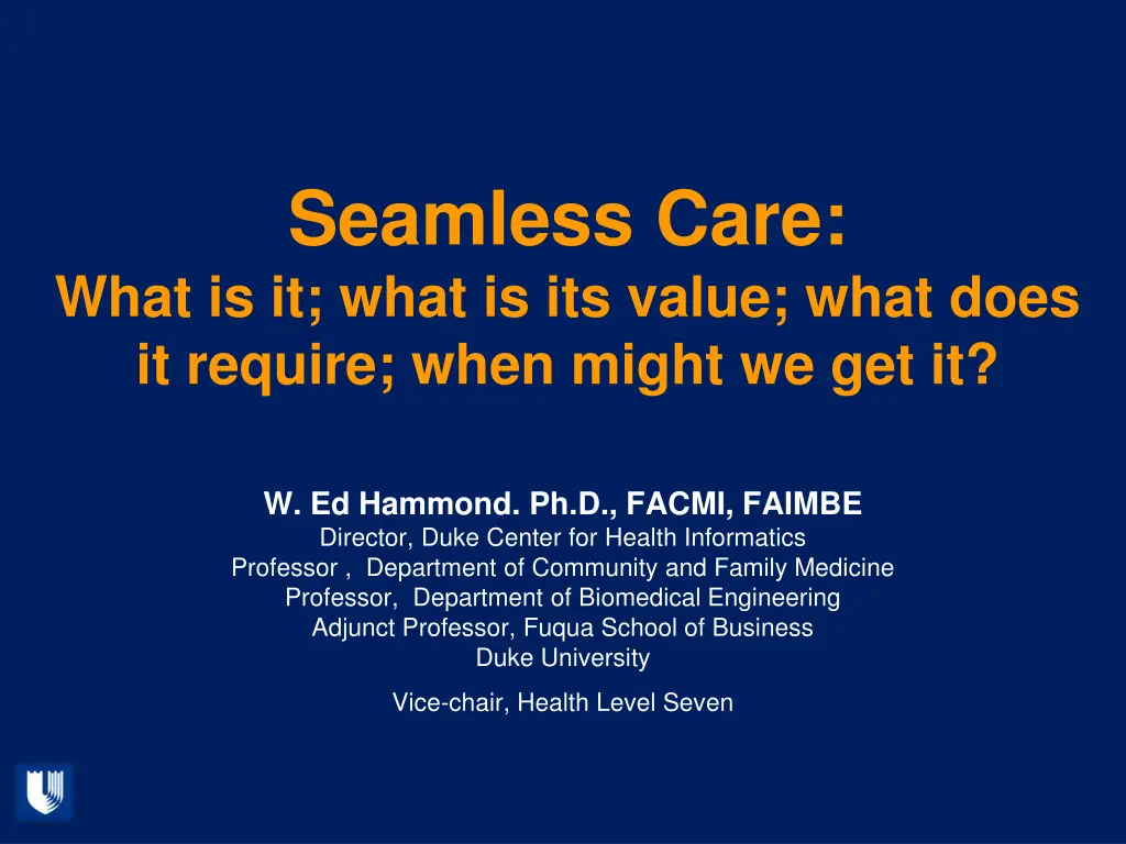 seamless care what is it what is its value what n.w
