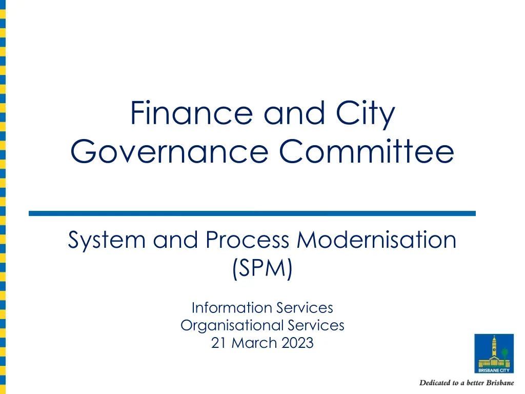 finance and city governance committee n.w
