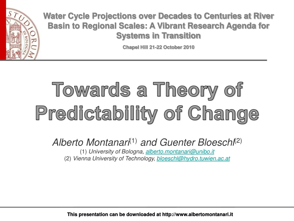 water cycle projections over decades to centuries n.w