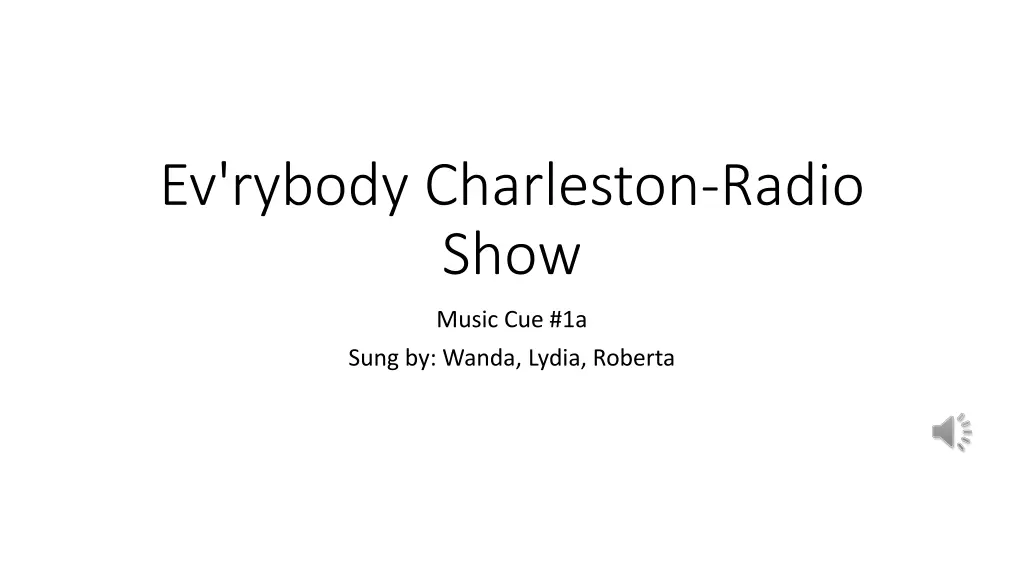ev rybody charleston radio show n.w