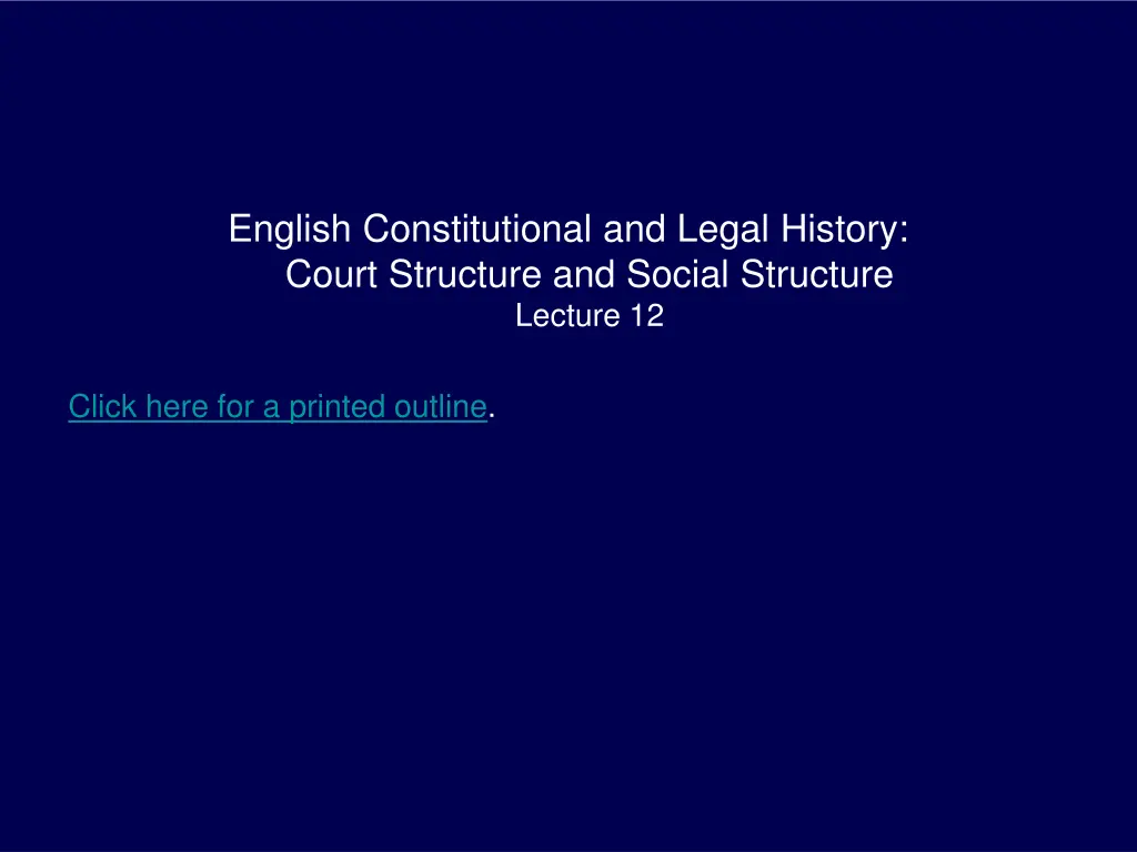 english constitutional and legal history court n.w
