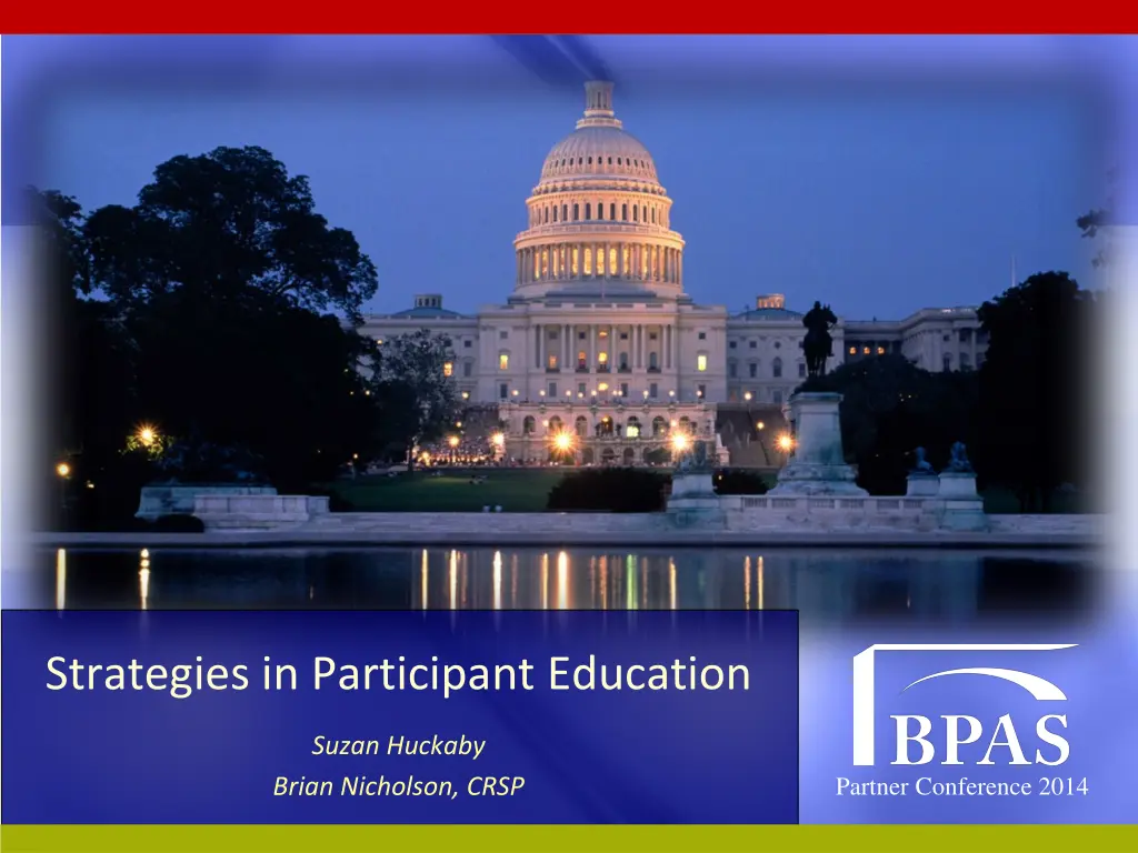 strategies in participant education n.w