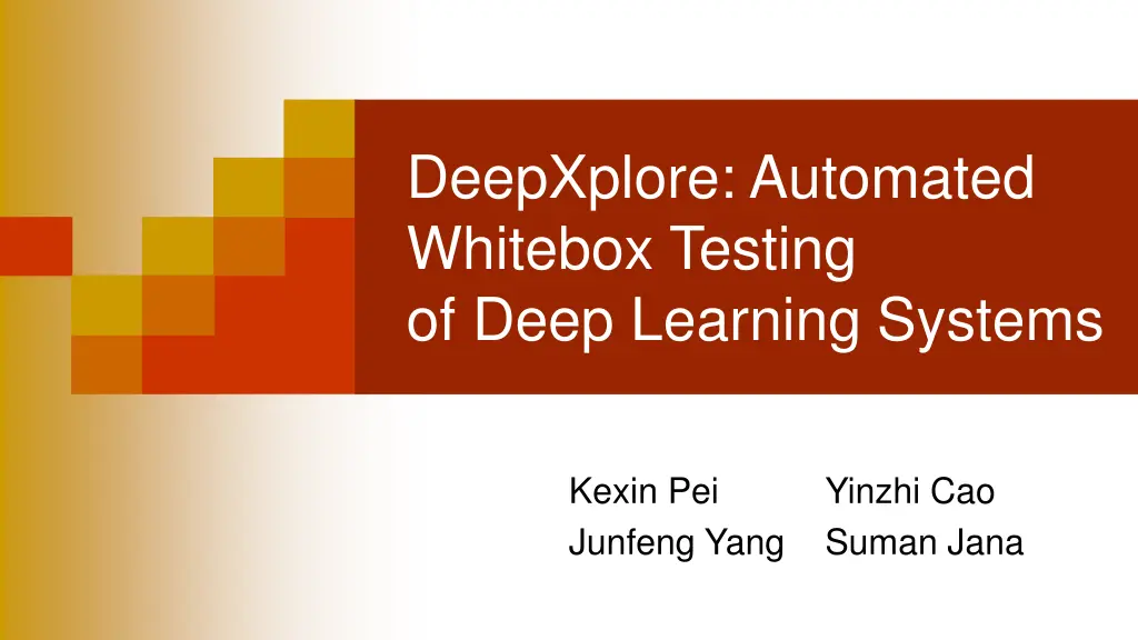 deepxplore automated whitebox testing of deep n.w