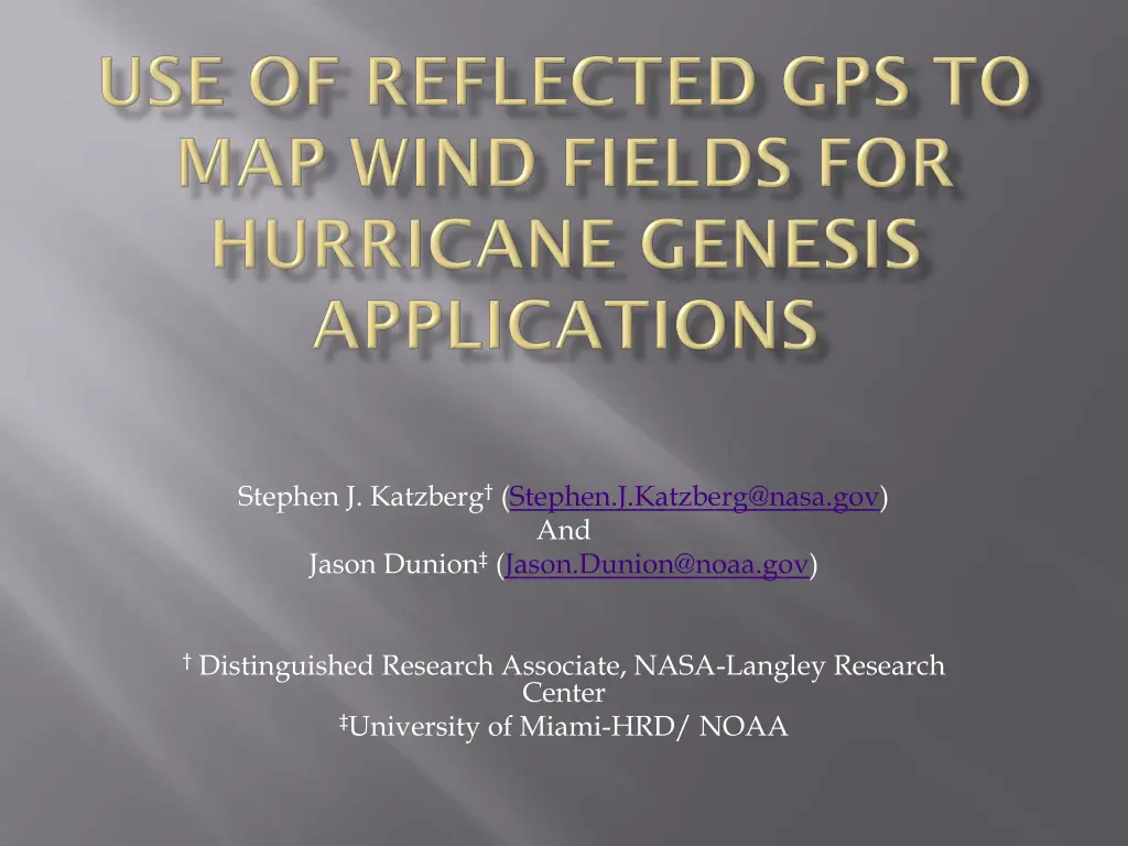 stephen j katzberg stephen j katzberg@nasa n.w