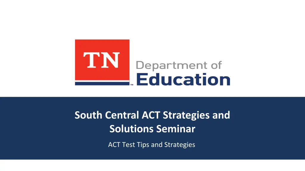 south central act strategies and solutions seminar n.w