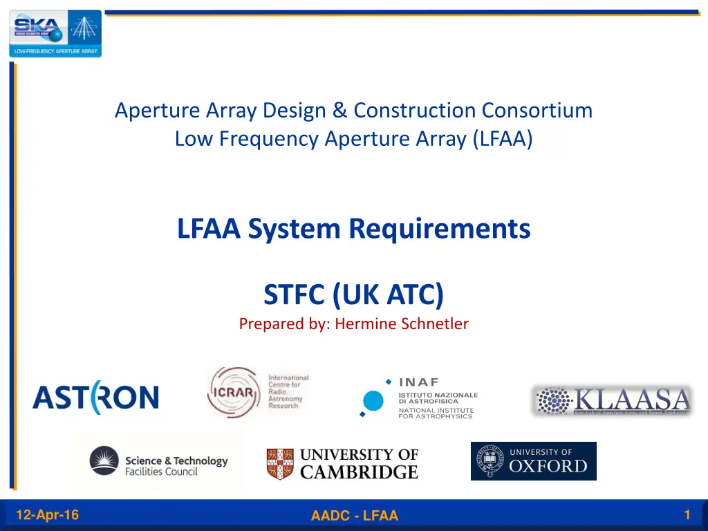 aperture array design construction consortium n.w