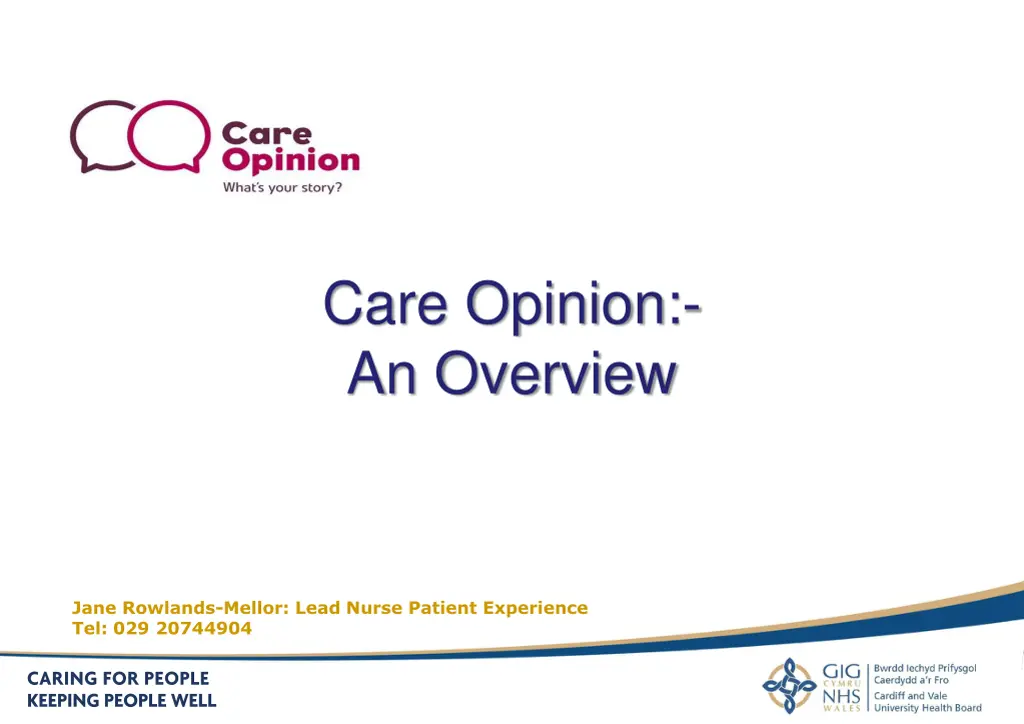 care opinion an overview n.w