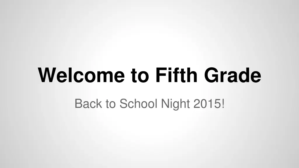 welcome to fifth grade n.w