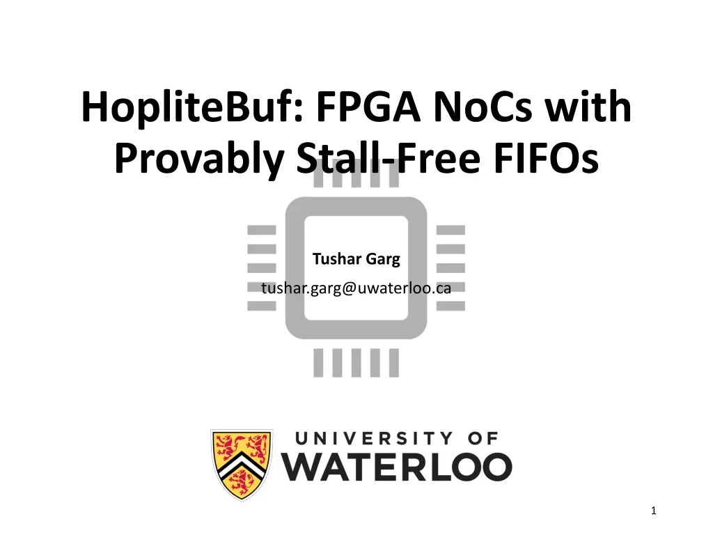 hoplitebuf fpga nocs with provably stall free n.w